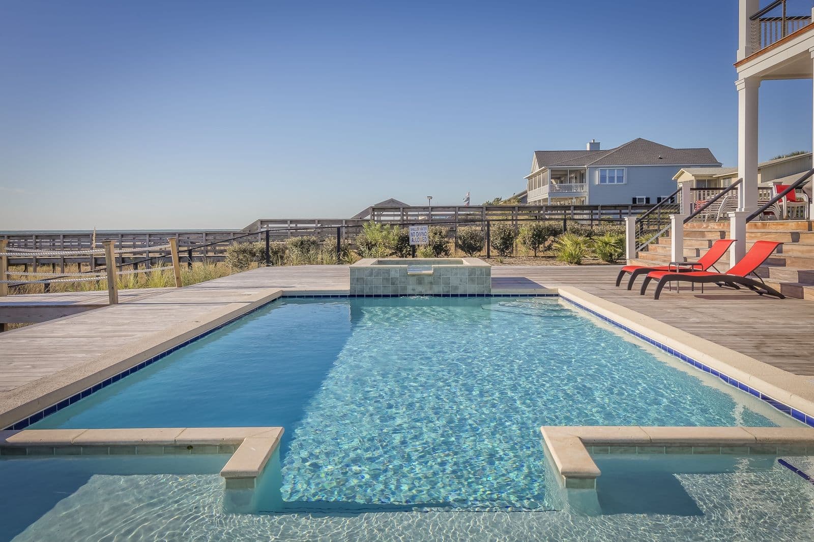Luxury indoor pool and spa facilities